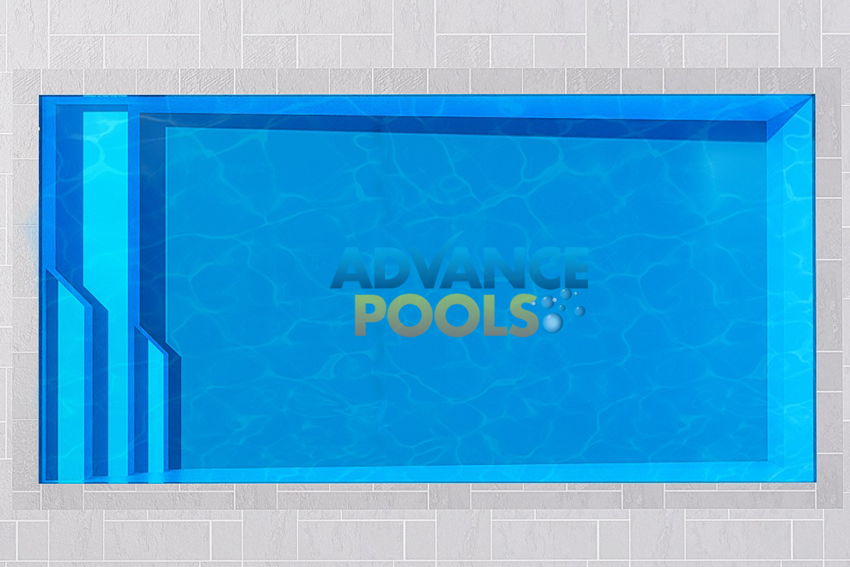 Pacific 6m Bay Fibreglass Swimming Pool